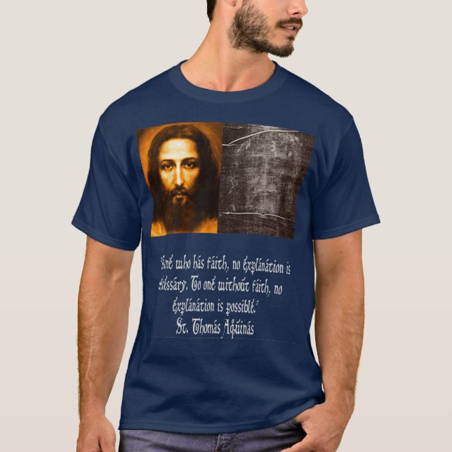 Camiseta Jesus Cristo de Turim Mandylion Santa Rua (Frente)