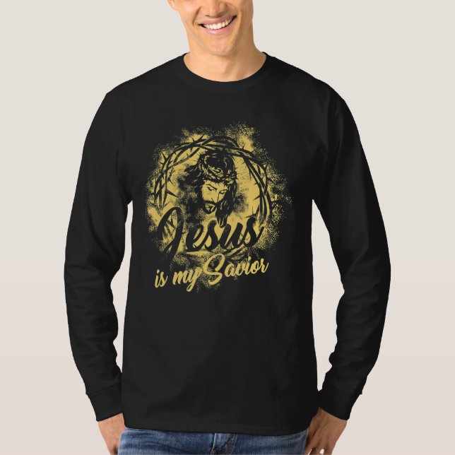 Camiseta Jesus Cristo É Meu Salvador Para As Mulheres Crist (Frente)