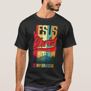 Camiseta Jesus Cristo É Meu Salvador Para As Mulheres Crist