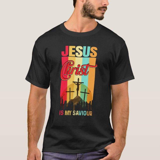 Camiseta Jesus Cristo É Meu Salvador Para O Cristão (Frente)