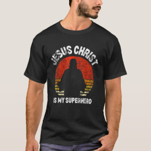 Camiseta Jesus Cristo É Meu Super-Herói Jesus Crianças Todd