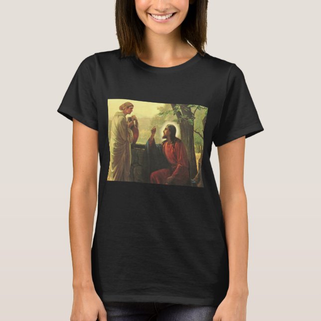 Camiseta Jesus Cristo e o bom samaritano no poço (Frente)
