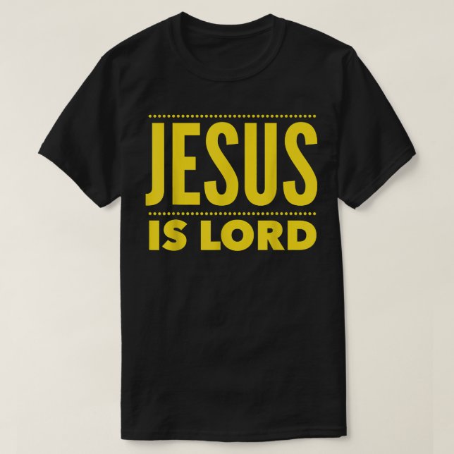 Camiseta Jesus Cristo É O Senhor Cristão Evangelismo Gif (Frente do Design)