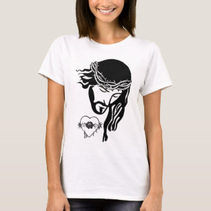Camiseta Jesus Cristo Garra Arte Cardíaca Sangrando