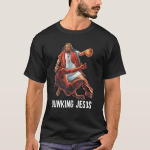 Camiseta Jesus Cristo Jogando Basquete 2