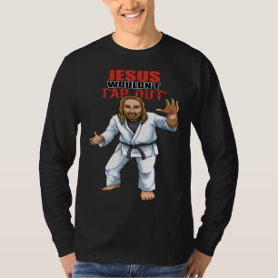 Camiseta Jesus Cristo Lutador de Jiu Jitsu Brasileiro BJJ