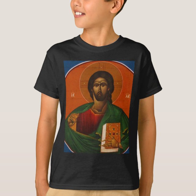 CAMISETA JESUS CRISTO ORTODOXO GREGO DO ÍCONE (Frente)