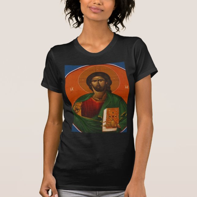 CAMISETA JESUS CRISTO ORTODOXO GREGO DO ÍCONE (Frente)