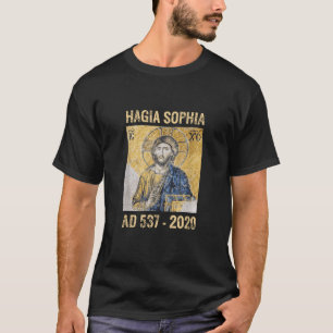 Camiseta Jesus Cristo Pantocrator em Hagia Sophia Constanti