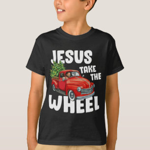 Camiseta Jesus Cristo Pega A Roda Vermelha Caminhão Natal C