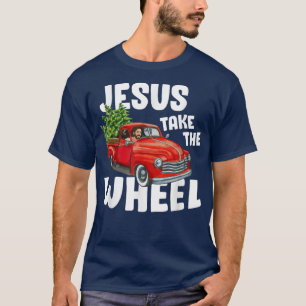 Camiseta Jesus Cristo Pega A Roda Vermelha Caminhão Natal C