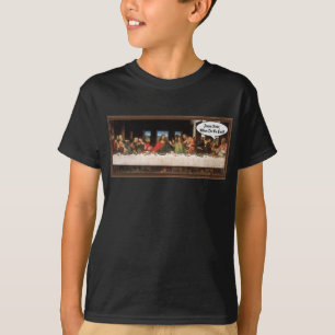 Camiseta Jesus Cristo Quando Comemos? - Última Ceia Engraça