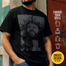 Jesus Cristo Retro Nerd Techno Arte Ascii 80s Game