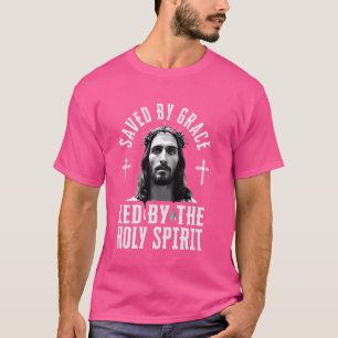 Camiseta Jesus Cristo Salvo Por Grace Liderado Pelo Espírit