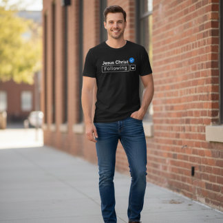 Camiseta Jesus Cristo Seguindo a Bíblia Faith Christian