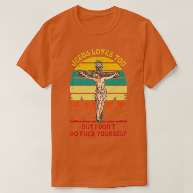 Camiseta Jesus Cristo Te Ama, Mas Eu Não Tô Fazendo Retrato (Frente do Design)