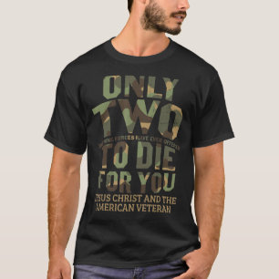 Camiseta Jesus Cristo Veterano Americano Combate Cristão