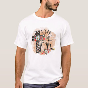 Camiseta Jesus Cross Caminha Por Fé Religiosa Cristã