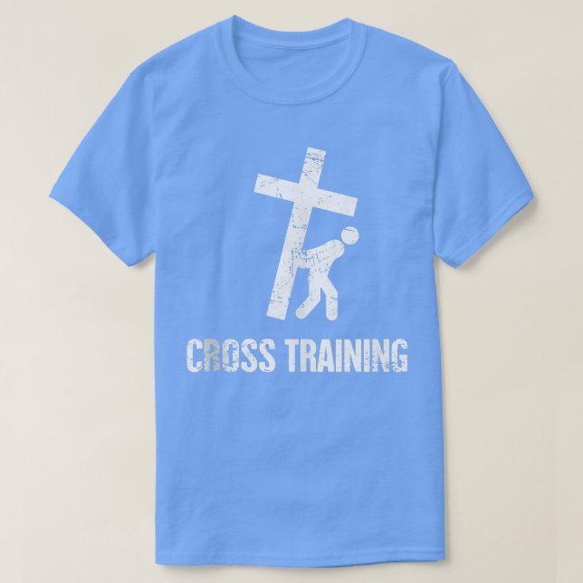 Camiseta Jesus Cross Funny Christian Athlete Christian Wo (Frente do Design)