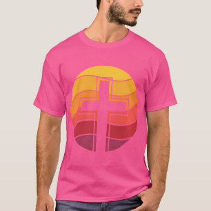 Camiseta Jesus Cross Retro Style Vintage