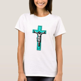 Camiseta Jesus Crucificação Páscoa Natal Colorida