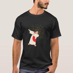 CAMISETA JESUS DABBING GESURE DAB DANCE SUN RAYS.RELIGIOSO