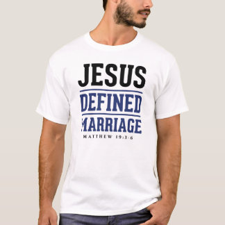Camiseta Jesus definiu o casamento