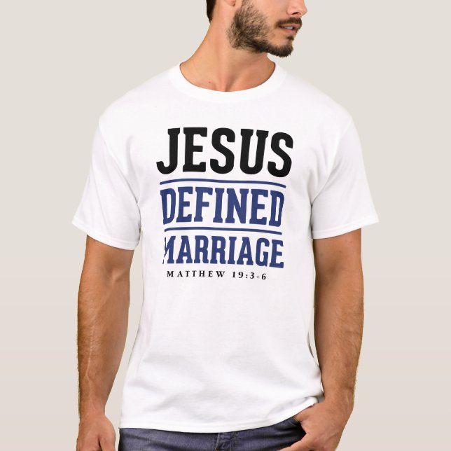 Camiseta Jesus definiu o casamento (Frente)