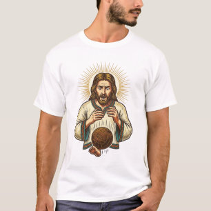 Camiseta Jesus Derrubou Bola Medicinal Pesada Dor no Dedo d