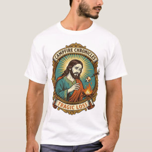 Camiseta Jesus Derrubou Marshmallow Fogueira Festa Falha Hu