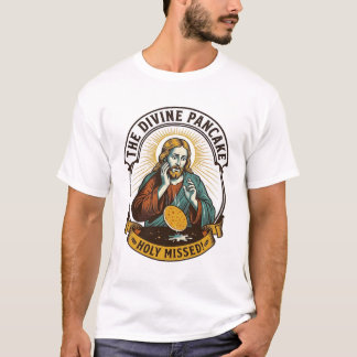 Camiseta Jesus Derrubou Panqueca Perfeita Virando Errou a P