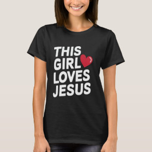 Camiseta Jesus & Desenho de Fé para Mulheres - Esta Garota 