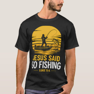 Camiseta Jesus Disse Ir Para Pescar