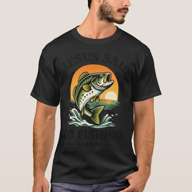 Camiseta Jesus Disse Ir Pescar (Frente)