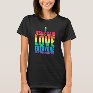 Camiseta Jesus Disse Que Ama Todos Tratá-Los Com Bondade Mu