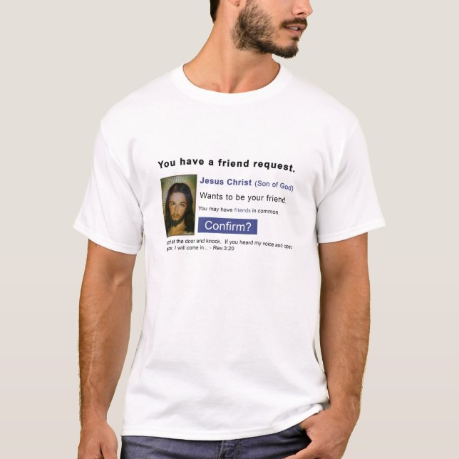 Camiseta Jesus do Facebook (Frente)