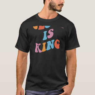 Camiseta Jesus É A Estética Cristã Rei Nas Costas