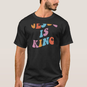 Camiseta Jesus É A Estética Cristã Rei Nas Costas