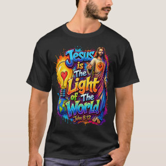 Camiseta Jesus É a Luz do Mundo Bíblia Cristã