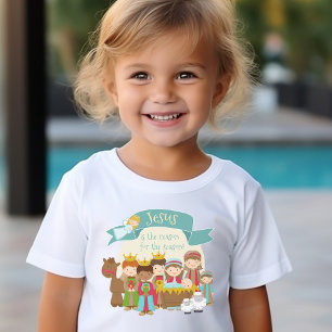 Camiseta "Jesus é a razão 4 cena da natividade da estaç