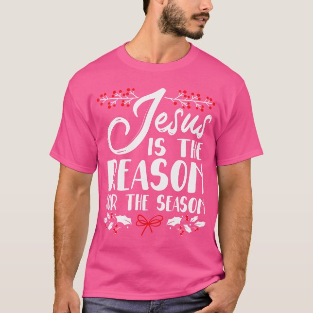Camiseta Jesus É A Razão Do Dia De Natal X (Frente)