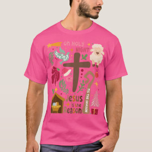 Camiseta Jesus É A Razão Do Natal Cruzado Cristão