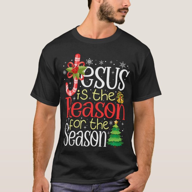 Camiseta Jesus É A Razão Do Natal Da Época (Frente)