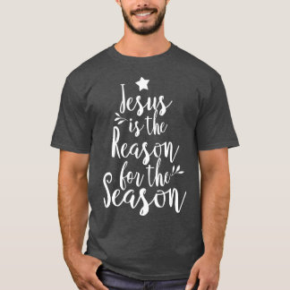 Camiseta Jesus É A Razão Do Natal Da Época