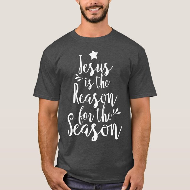 Camiseta Jesus É A Razão Do Natal Da Época (Frente)