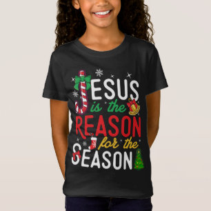 Camiseta Jesus É A Razão Do Natal Do Xmas Cristão S