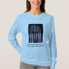 Camiseta Jesus é a razão......" Longa Folga Das Senhoras