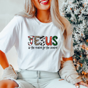 Camiseta Jesus é a razão para a época de Natal