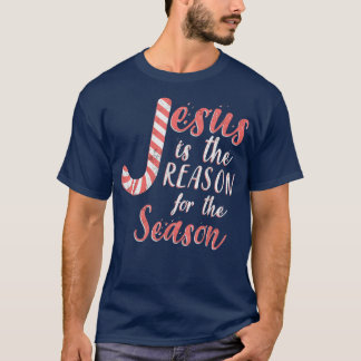 Camiseta Jesus É A Razão Para A Época Do Doces De Natal