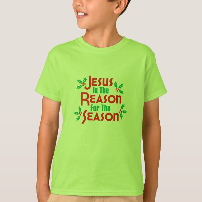 Camiseta Jesus é a razão para a estação (Frente)